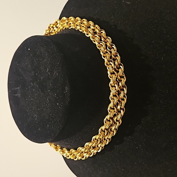 MONET 30" Rope Goldtone Ribbed Necklace - Picture 2 of 5